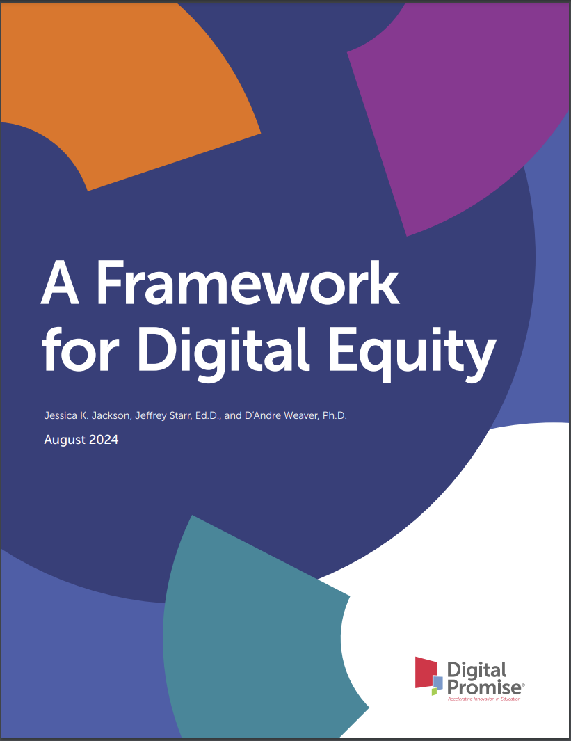 a cover of framework for digital equity